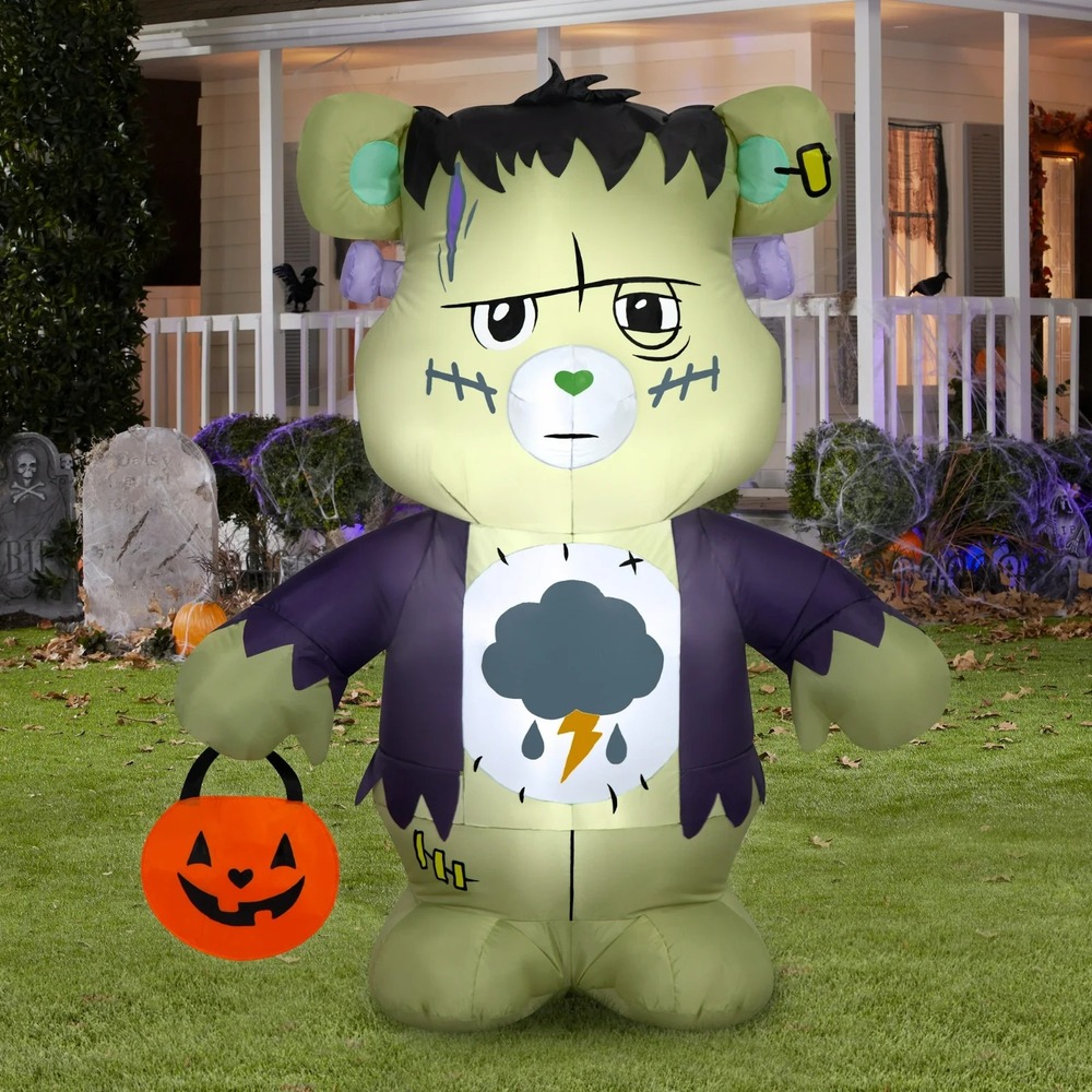 Care Bears Grumpy‎ Bear Frankenstein 4.2 Ft Halloween Airblown Inflatable